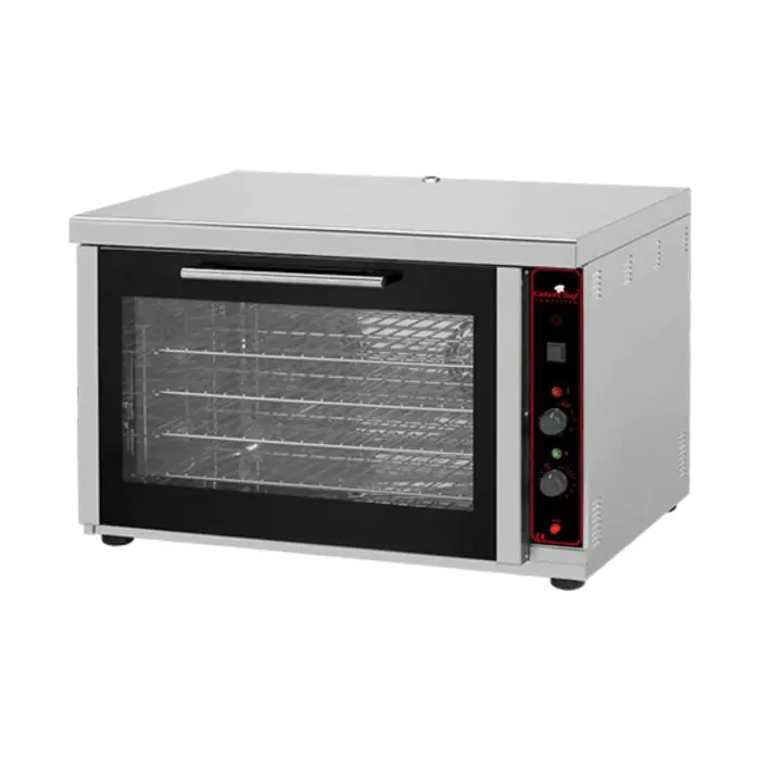 Heteluchtoven - H 58.5 x 88.5 x 67 CM - 53 KG - 380 - 415 - Zonder - Stekker V - 5400 W - RVS - +100°C / +300°C - Caterchef - 680017 E680017 €1,775.00 Heteluchtovens