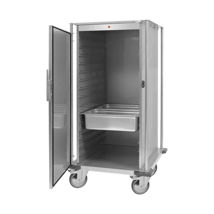 Warmhoudwagen - 2/1 GN - H 157.2 x 77.2 x 87.5 CM - 220-240 V - 1700 W - RVS - +30°C / +90°C - Caterchef - 710120 E710120 €2,399.00 Transportwagens