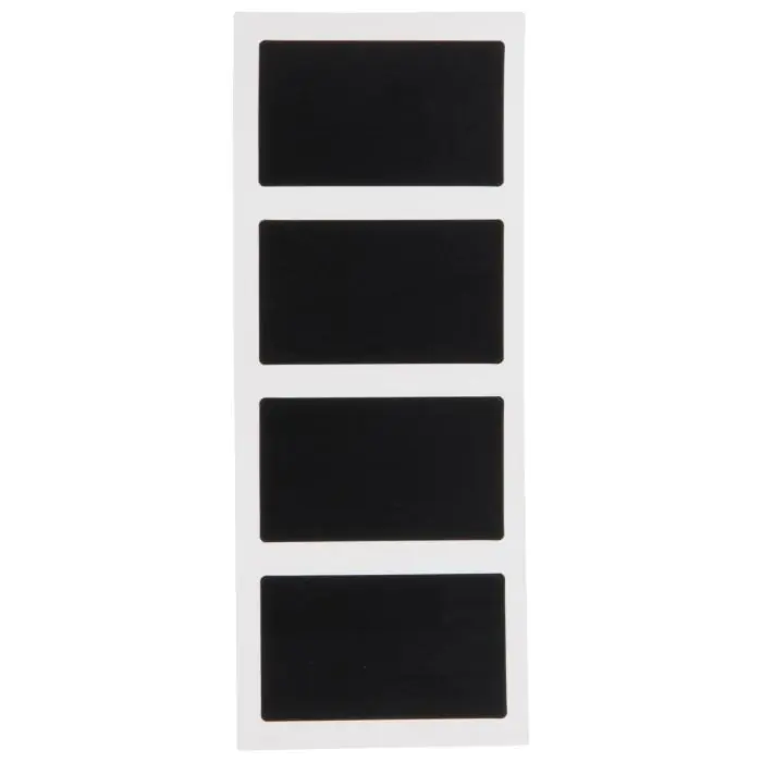 Krijtbord Stickers - 8 Stuks - Rechthoek - Zwart - Securit CS-RECT-8 €4.45 Krijtborden