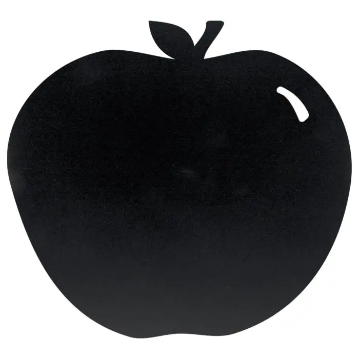 Muurkrijtbord Silhouette - Appel - Zwart - B 30 x D 50 CM - Securit FB-APPLE €11.95 Krijtborden
