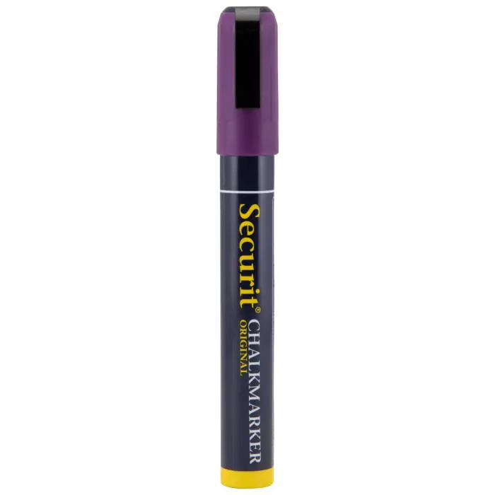 Krijtstift - 2 Stuks - Gebeitelde Punt - Paars - 2-6 MM - Securit SMA510-VT €3.25 Krijtborden