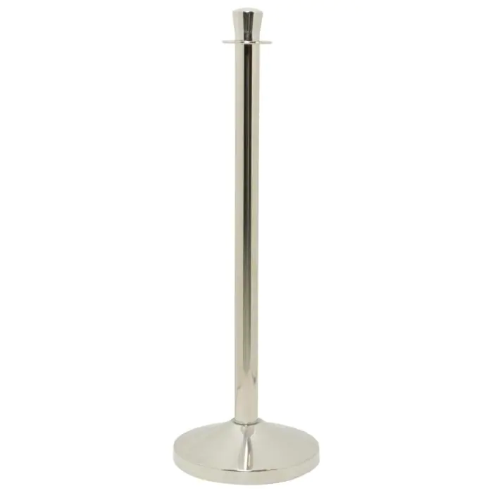 Afzetpaal - Met Voet - Zilver - RVS - H 100 CM - Securit RS-CL-CH-SET €84.95 Sierkoord en afzetpalen