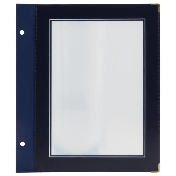 Menukaart - 5 Stuks - A5 - Blauw - Hout/Polypropyleen - Securit MC-WIA5-BU €12.99 Menukaarten