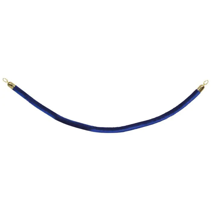 Afzetkoord - Gouden Haken - Blauw - Velvet - H 150 CM - Securit RS-CLRP-GOBU €34.95 Sierkoord en afzetpalen