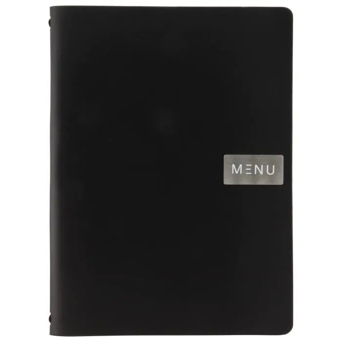 Menukaart Royal - A4 - Zwart - Leer - Securit MC-LRA4-ROBL €28.95 Menukaarten