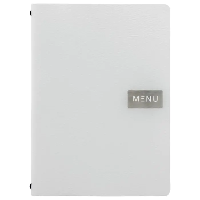 Menukaart Raw - A4 - Wit - Leer - Securit MC-LRA4-RWWT €28.95 Menukaarten