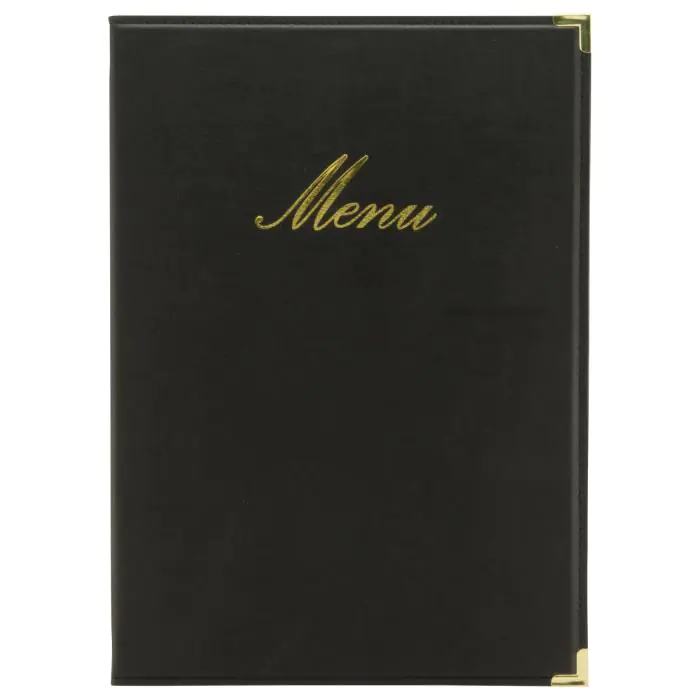 Menukaart Classic - A4 - Zwart - Polyurethaan - Securit MC-CRA4-BL €13.95 Menukaarten