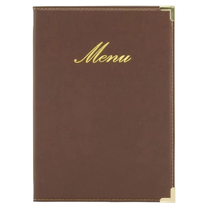 Menukaart Classic - A5 - Bruin - Securit MC-CRA5-BR €10.45 Menukaarten