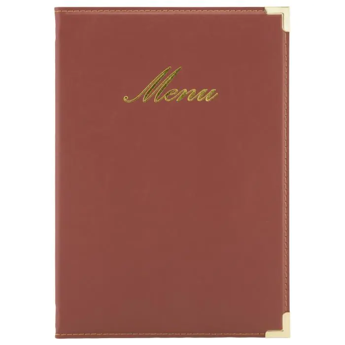 Menukaart Classic - A5 - Wijnrood - Polyurethaan - Securit MC-CRA5-WR €10.45 Menukaarten