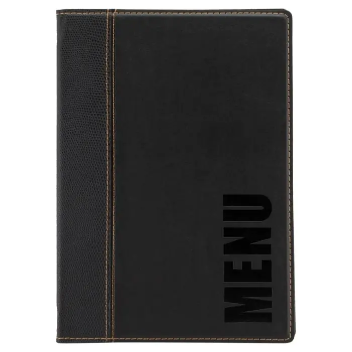 Menukaart Trendy - A5 - Zwart - Polyurethaan - Securit MC-TRA5-BL €12.25 Menukaarten