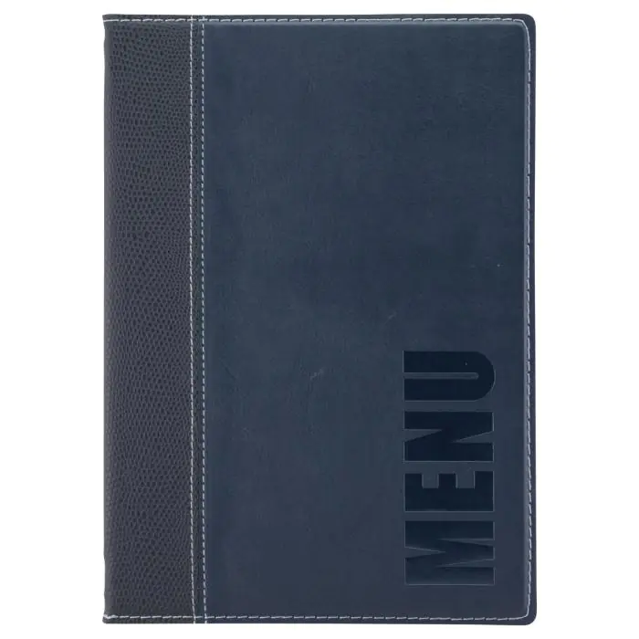 Menukaart Trendy - A5 - Blauw - Polyurethaan - Securit MC-TRA5-BU €12.95 Menukaarten