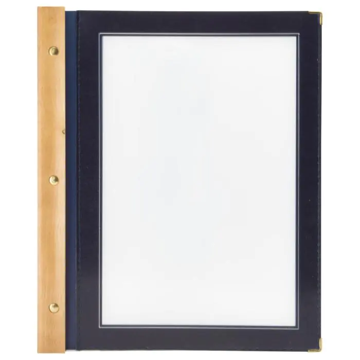 Menukaart - A4 - Blauw - Hout/Polypropyleen - B 32 x D 26 CM - Securit MC-WRA4-BU €15.95 Menukaarten