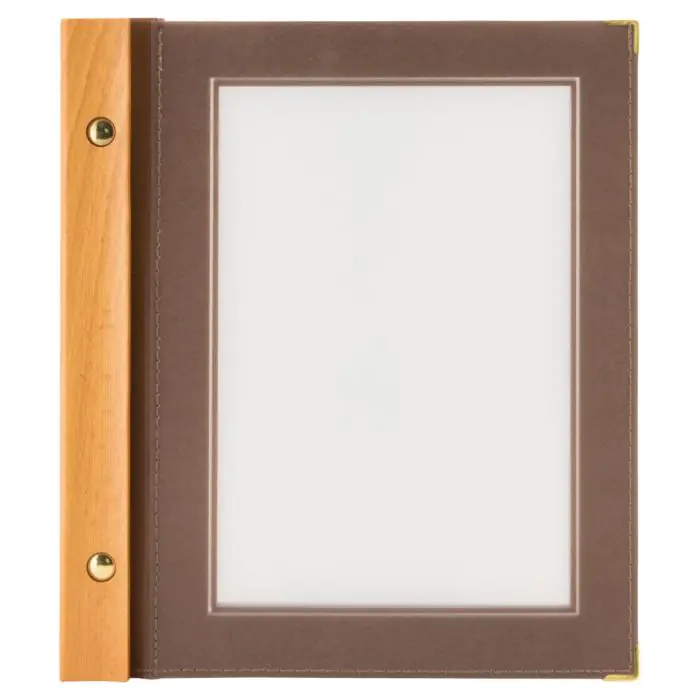 Menukaart - A5 - Bruin - Hout/Polypropyleen - Securit MC-WRA5-BR €10.95 Menukaarten