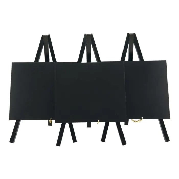 Tafelkrijtbord Mini - 3 Stuks - H 24 x B 15 CM - Zwart - Securit MNI-BL-KR €24.95 Krijtborden
