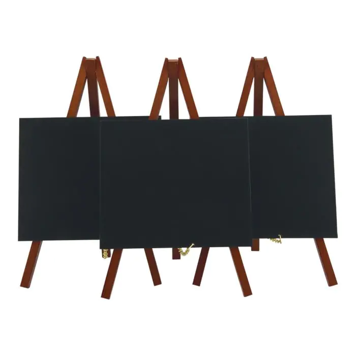 Tafelkrijtbord Mini - 3 Stuks - H 24 x B 15 CM - Mahonie - Securit MNI-M-KR €24.95 Krijtborden