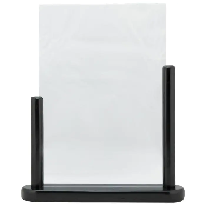 Poster Frame - A4 - Houten Voet - Zwart - Acryl - H 32.3 x B 27.1 CM - Securit PFT-BL-LA €18.25 Presentatie