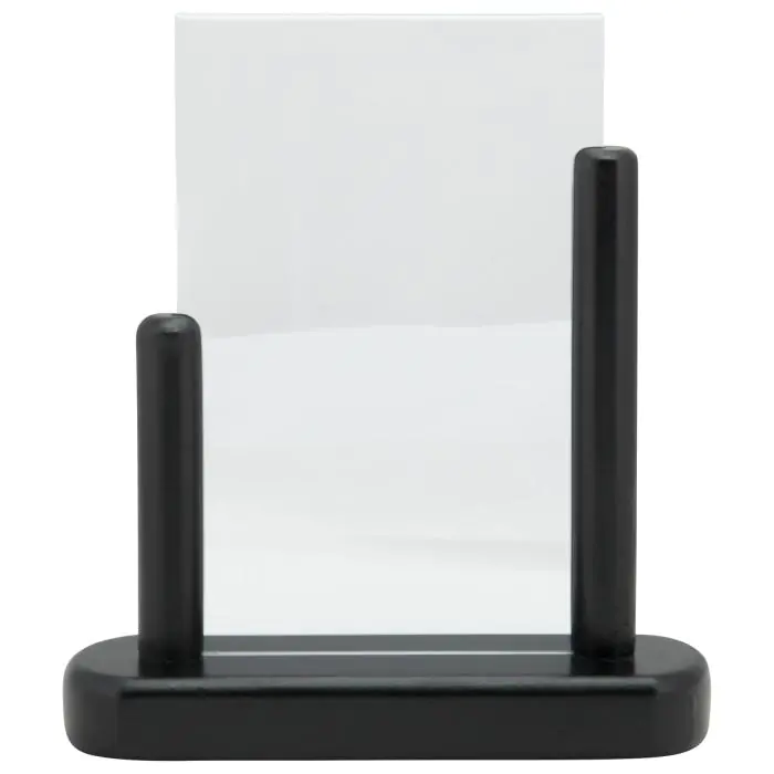 Poster Frame - A6 - Houten Voet - Zwart - Acryl - H 17.4 x B 15.7 CM - Securit PFT-BL-SM €13.25 Presentatie