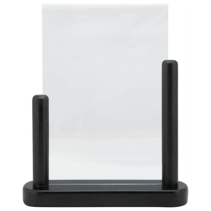 Poster Frame - A5 - Houten Voet - Zwart - Acryl - H 24 x B 20 CM - Securit PFT-BL-ME €15.95 Presentatie