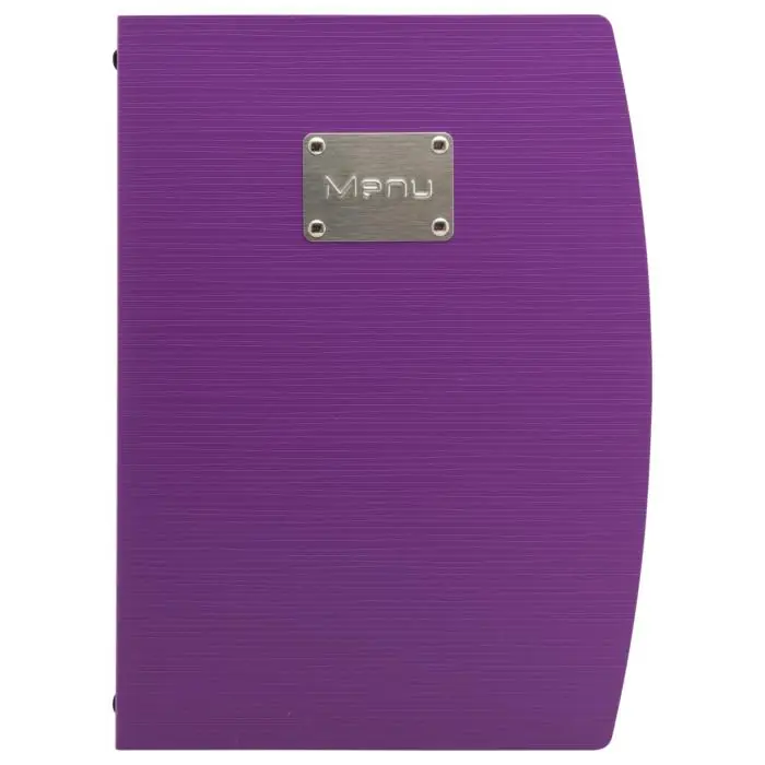 Menukaart Rio - A4 - Paars - Polypropyleen - Securit MC-RCA4-VT €9.25 Menukaarten