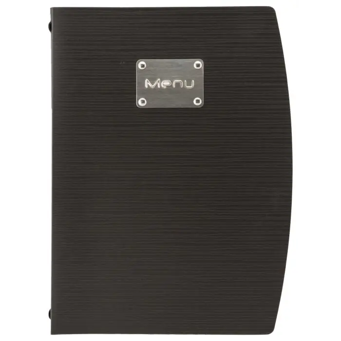 Menukaart Rio - A4 - Zwart - Polypropyleen - Securit MC-RCA4-BL €9.25 Menukaarten