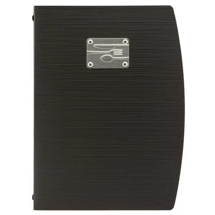 Menukaart Rio - A4 - Bestek - Design - Zwart - Polypropyleen - Securit MC-RCA4-BL-FK €9.25 Menukaarten