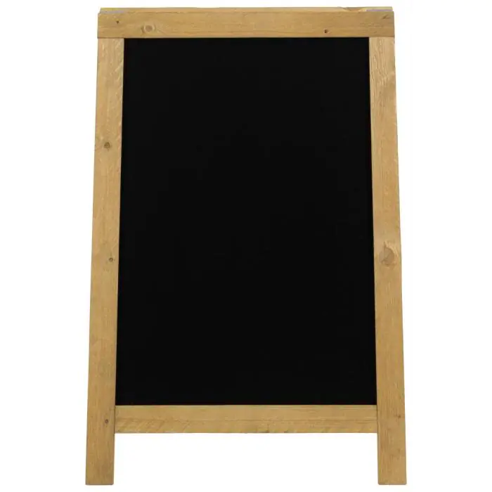 Stoepbord Nature - Klein - Beukenhout - Grijs - H 85 CM - Securit SBD-N-85 €113.95 Krijtborden