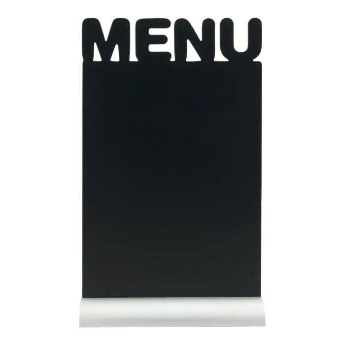 Tafelkrijtbord Silhouette - Menu - Aluminium Voet - Zwart - Securit FBTA-MENU €16.95 Krijtborden