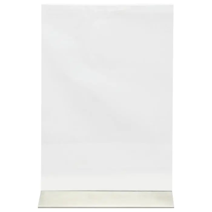 Poster Frame - A4 - RVS Voet - Transparant - Acryl - H 31.8 x B 21 CM - Securit PFT-ACM-A4 €15.95 Presentatie
