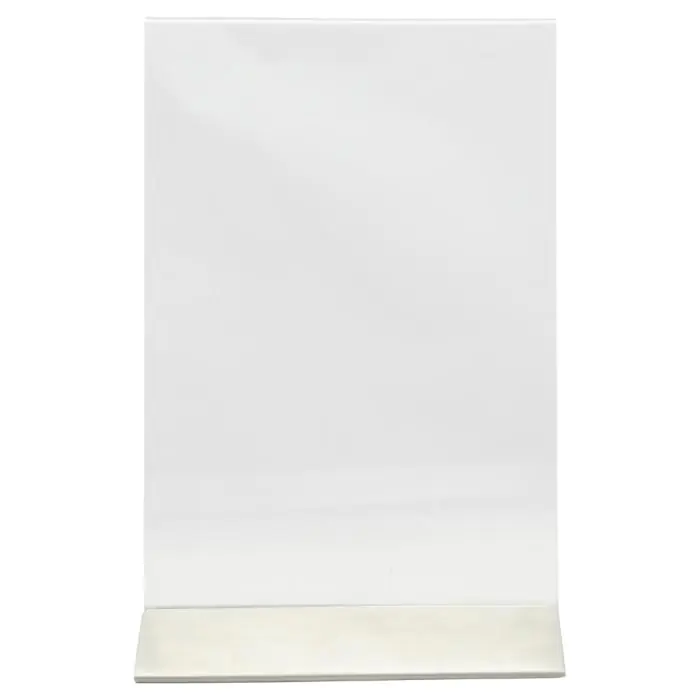 Poster Frame - A5 - RVS Voet - Transparant - Acryl - H 23 B x 15 CM - Securit PFT-ACM-A5 €12.95 Presentatie