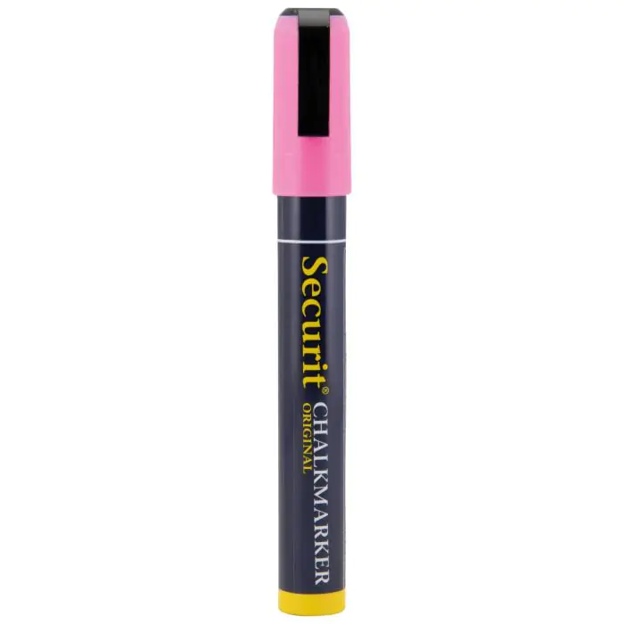 Krijtstift - 2 Stuks - Gebeitelde Punt - Roze - 2-6 MM - Securit SMA510-PI €3.25 Krijtborden
