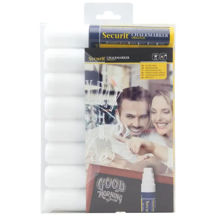Krijtstift - 8 Stuks - Wit - 7-15 MM - Securit SMA720-V8-WT €52.45 Krijtborden