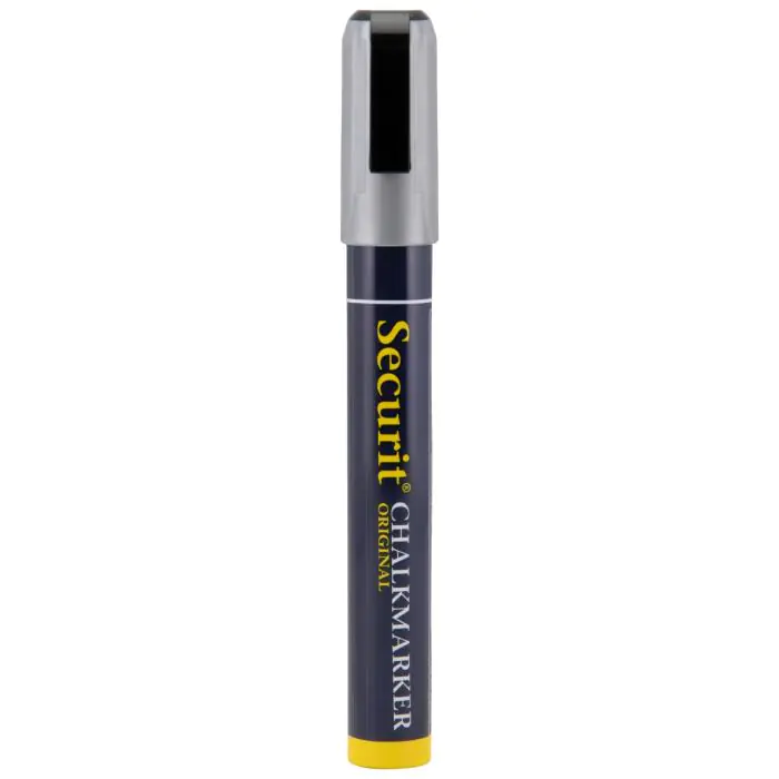 Krijtstift - 2 Stuks - Gebeitelde Punt - Zilver - 2-6 MM - Securit SMA510-SL €3.25 Krijtborden