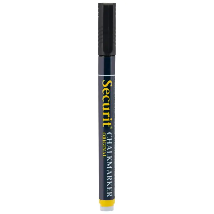 Krijtstift - Ronde Punt - Zwart - 1-2 MM - Securit SMA100-BL €2.65 Krijtborden
