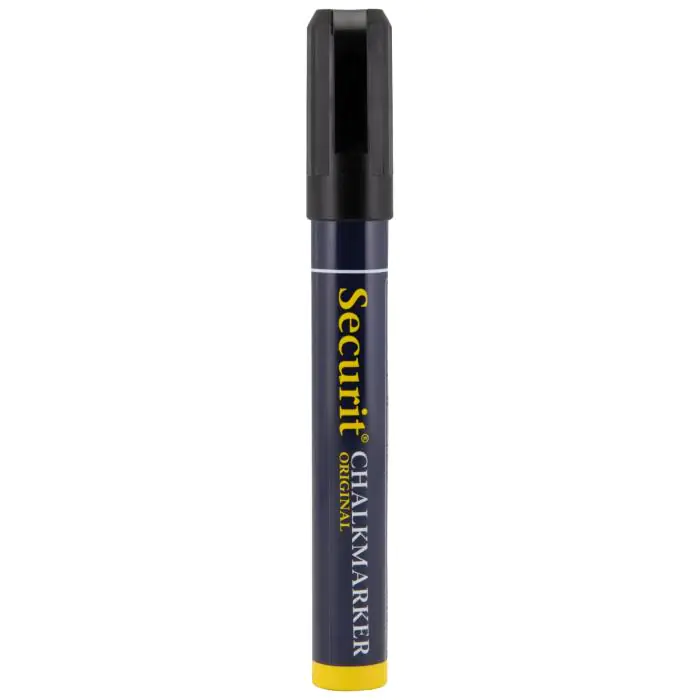 Krijtstift - 2 Stuks - Gebeitelde Punt - Zwart - 2-6 MM - Securit SMA510-BL €3.25 Krijtborden