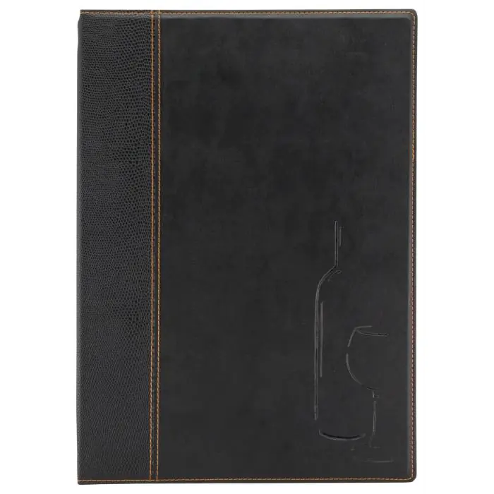 Wijnkaart Trendy - A4 - Zwart - Polyurethaan - Securit MC-TRWC-BL €21.95 Menukaarten