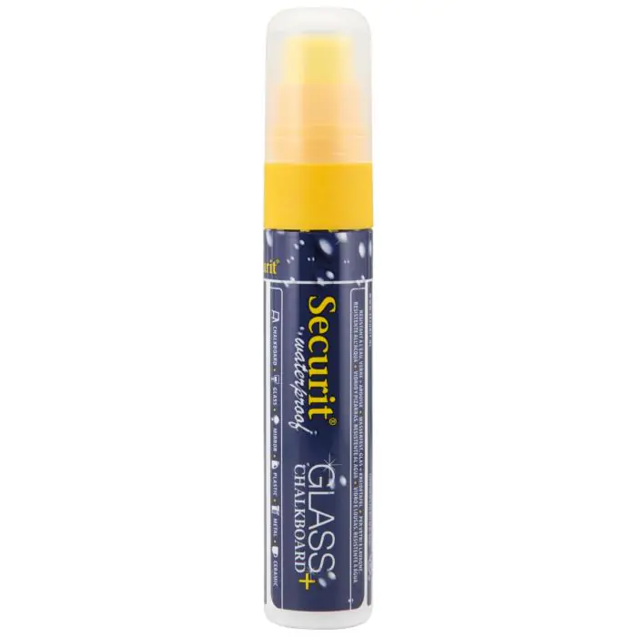 Krijtstift - Blokpunt - Watervast - Geel - 7-15 MM - Securit SMA820-YE €6.95 Krijtborden