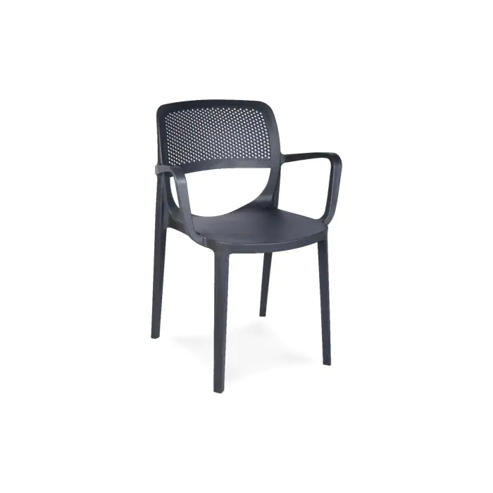 Terrasstoel Milaan - Armleuning - Antraciet - G-Line 84690 €39.95 Terrasstoelen