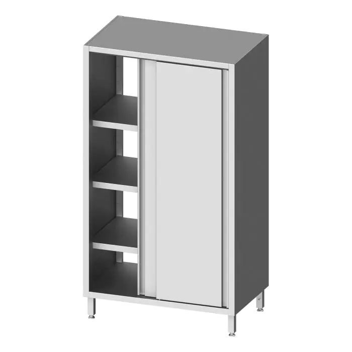 RVS Hoge Kast - Doorgeefmodel - 2 Schuifdeuren - 200 CM Hoog - G-Line RVS-M-00358 €1,871.00 RVS kasten