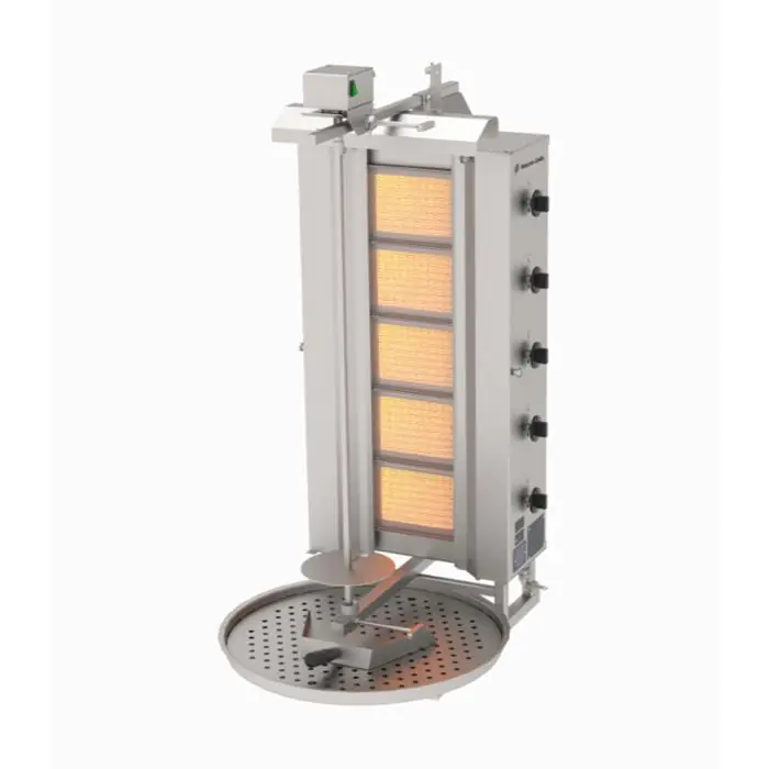Donergrill - Gas - 5 brander - Motor boven - Naomi - EC.O.5.G EC.O.5.G €1,200.00 Donergrill gas