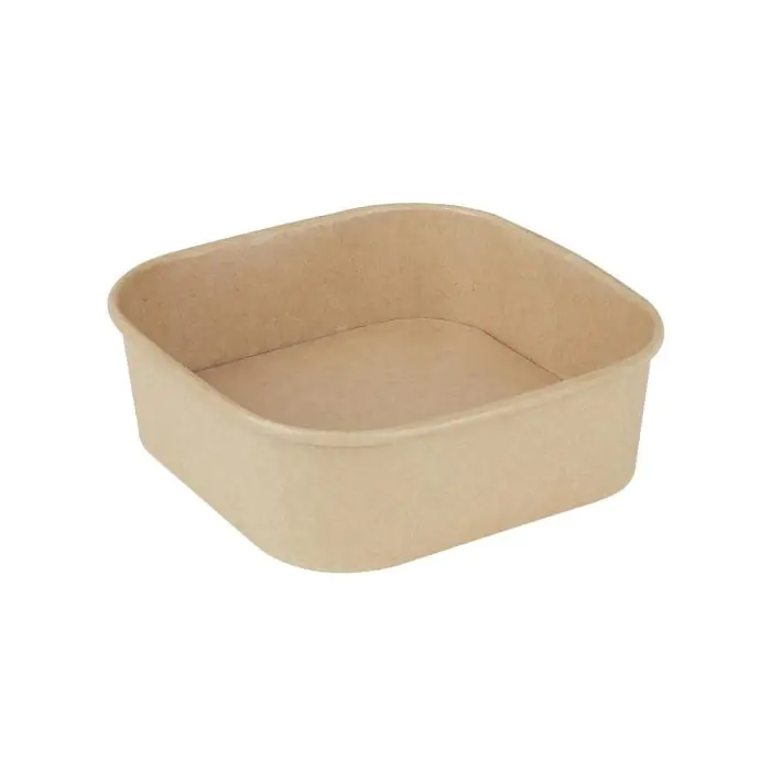 Vierkante Container - 300 Stuks - Papier - Fiesta Recyclable HW016 €62.99 Wegwerp verpakkingen
