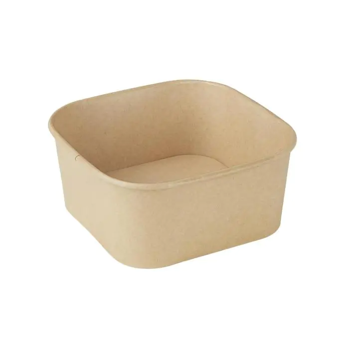 Vierkante Container - 300 Stuks - Papier - Fiesta Recyclable HW018 €72.99 Wegwerp verpakkingen