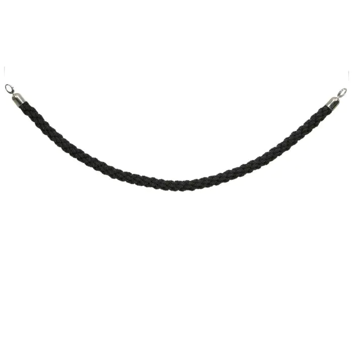 Afzetkoord - Gevlocht - Met Haken - Zwart - H 150 CM - Securit RS-CLRP-CHBL €42.45 Sierkoord en afzetpalen