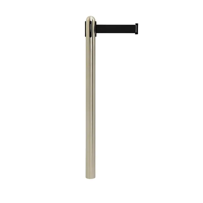 Afzetpaal - Zwart Trekband - Uittrekbaar - Zilver - RVS - H 100 CM - Securit RS-RT-RVS-BL-C4 €59.95 Sierkoord en afzetpalen