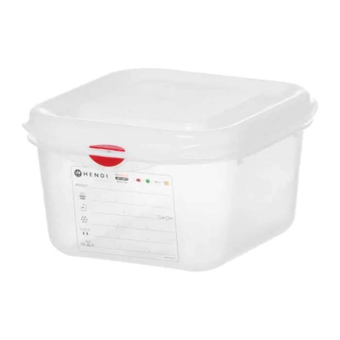 Voorraaddoos - 1/6 GN - 65 MM - Polypropyleen - Hendi H873151 €5.85 GN voorraaddozen