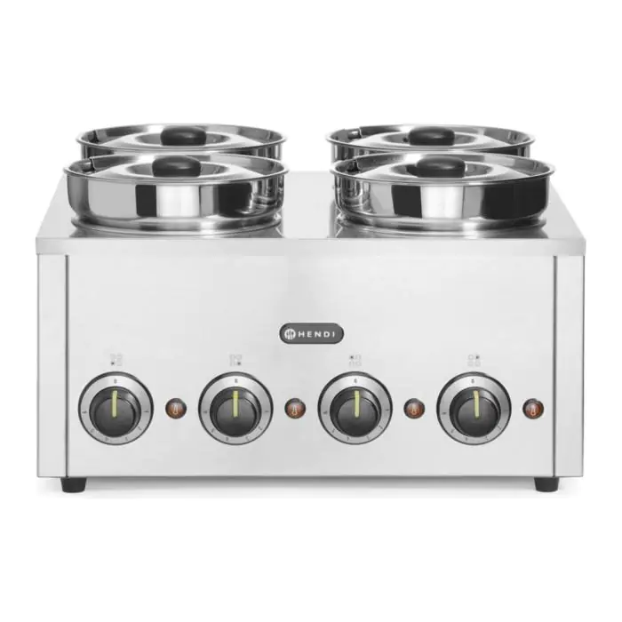 Thermosysteem 4 - H 30.5 x B 50.5 x D 53.5 CM - RVS - Hendi H201466 €575.00 Bain marie tafelmodel