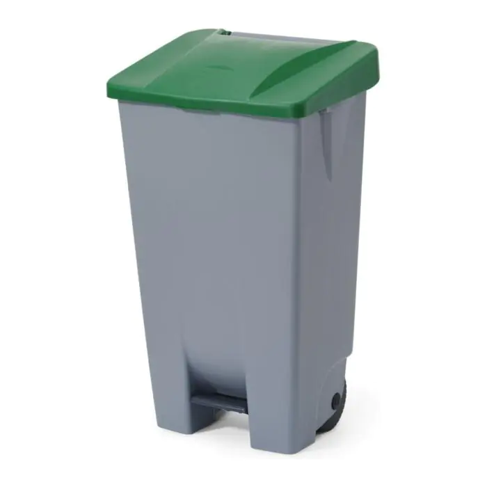 Pedaal Afvalbak - 120 L - H 88.5 x B 50 x D 41 CM - Grijs - Hendi H873458 €60.95 Afvalbakken