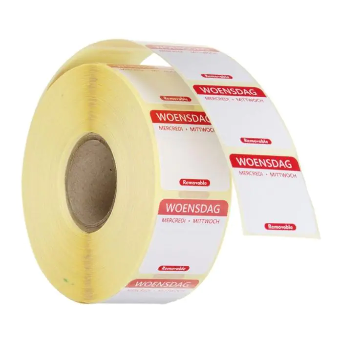 Daglabel - 1000 Stuks - Woensdag - Hendi H850497 €3.15 Dagstickers