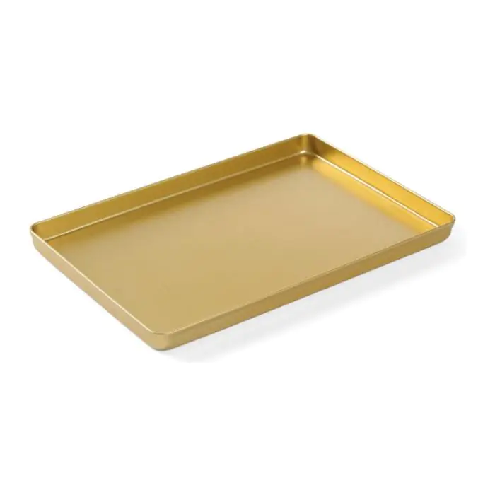 Tray - Goud - Aluminium - H 2 x B 20 x D 30 CM - Hendi H808559 €20.50 Bakplaten en braadslede