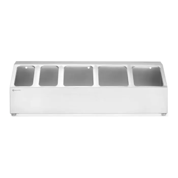 GN Bak Houder - 3x 1/6 GN + 2x 1/9 GN - RVS - Hendi H820049 €79.50 Gastronorm bakken