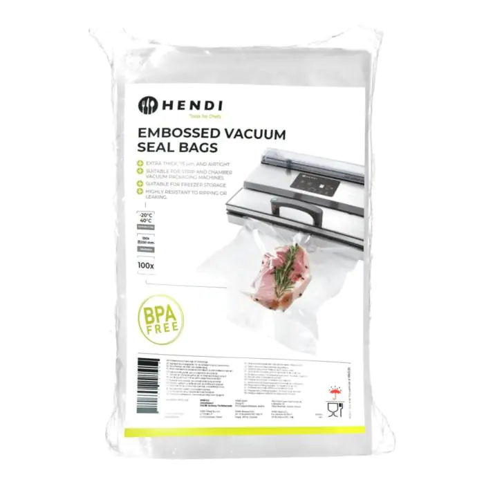 Vacuümverpakkingszakken - Met Relief - PA PET - 25 x 15 CM - Hendi H297414 €8.95 Vacuum zakken